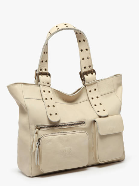 Handtassen Cargo Leder Basilic pepper Beige cargo BCAR07 ander zicht 2